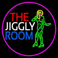 The Jiggly Room With Girl Logo Neonreclame