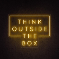 Think Outside The Box Neonreclame