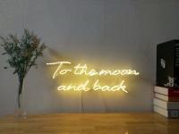 To the Moon and Back Neonreclame