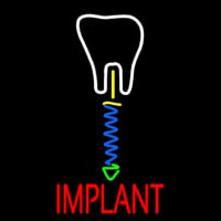 Tooth Implant With Logo Neonreclame