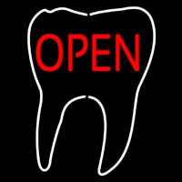 Tooth Logo Open Neonreclame