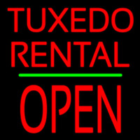 Tu edos Rental Block Open Green Line Neonreclame