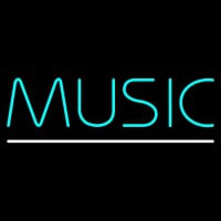 Turquoise Music White Line Neonreclame