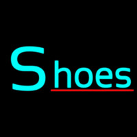 Turquoise Shoes Red Line Neonreclame