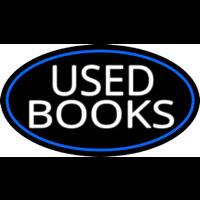 Used Books With Blue Border Neonreclame