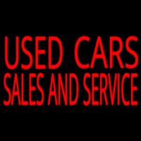 Used Cars Sales And Service Neonreclame