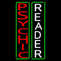 Vertical Red Psychic White Reader Green Border Neonreclame