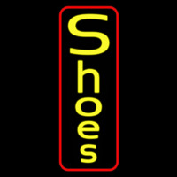 Vertical Yellow Shoes Neonreclame