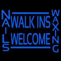 Walk Ins Welcome Nails Hair Neonreclame