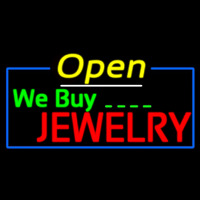 We Buy Jewelry Open Neonreclame