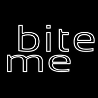 White Bite Me Neonreclame