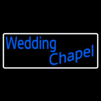 White Border Wedding Chapel Neonreclame