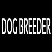 White Dog Breeder Neonreclame