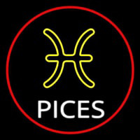 White Pisces Neonreclame