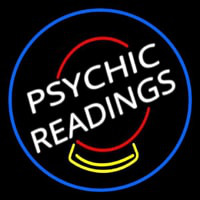 White Psychic Readings Crystal Neonreclame