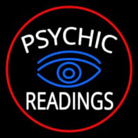 White Psychic Readings With Blue Eye Neonreclame