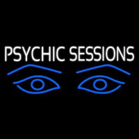 White Psychic Sessions With Blue Eye Neonreclame