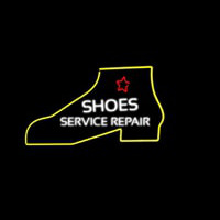 White Shoe Service Repair Neonreclame