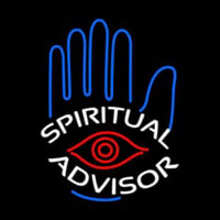 White Spiritual Advisor Neonreclame