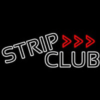 White Strip Club Neonreclame