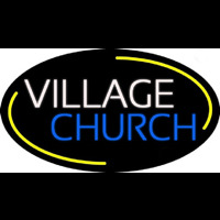 White Village Blue Church Neonreclame