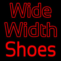 Wide Width Shoes Neonreclame