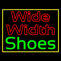 Wide Width Shoes With Border Neonreclame