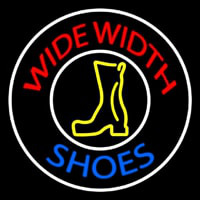 Wide Width Shoes With White Border Neonreclame