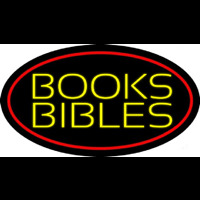 Yellow Books Bibles Neonreclame