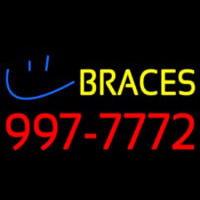 Yellow Braces Red Phone Number Neonreclame