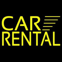 Yellow Car Rental Neonreclame