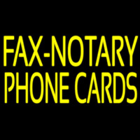 Yellow Fa  Notary Phone Cards Neonreclame