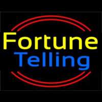 Yellow Fortune Blue Telling Neonreclame