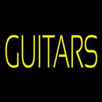 Yellow Guitars Green Line Neonreclame