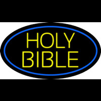 Yellow Holy Bible Neonreclame