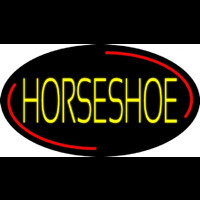 Yellow Horseshoe Block Neonreclame