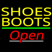 Yellow Shoes Boots Open Neonreclame